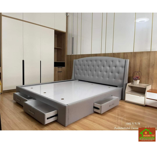 MẪU GIƯỜNG NGỦ BỌC DA MS001